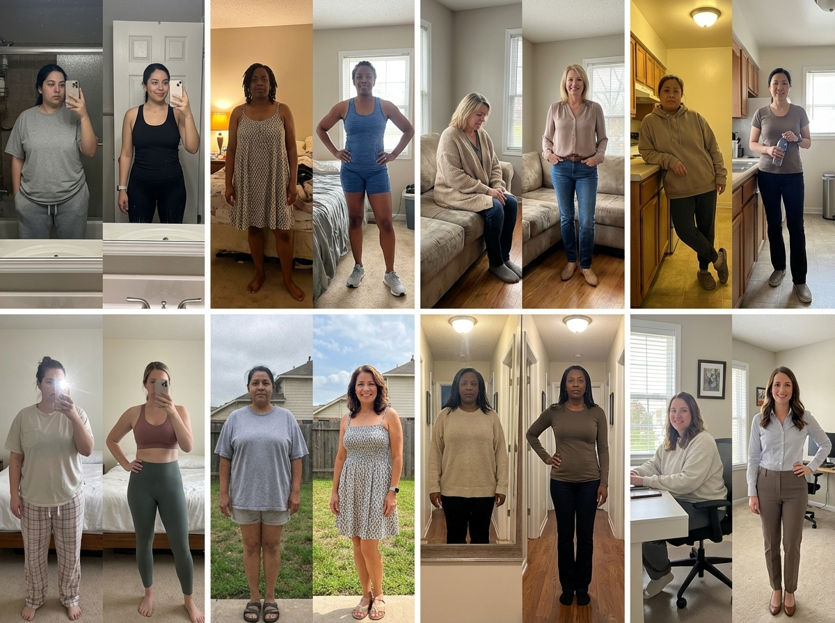 Before and after results